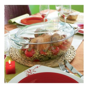 Ofenschüssel Pyrex 1040712 Weiß Durchsichtig Verre trempé 6 L 4,5 g...
