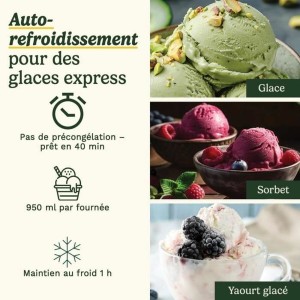 Eismaschine Cuisinart ICE90E Weiß 100 W 1 L |  Eismaschinen und Jog...