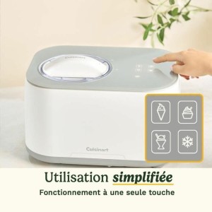 Ice Cream Maker Cuisinart ICE90E White 100 W 1 L |  Ice cream and y...