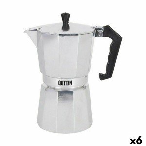 Italian Coffee Pot Quttin Aluminium 6 Cups (6 Units) |  Coffee Make...