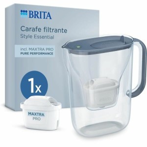 Filter jug Brita Style Essential Grey Transparent 2,4 L |  Glasses,...