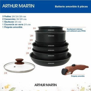 Topfset Arthur Martin 8 Stücke |  Töpfe   | Chef Up