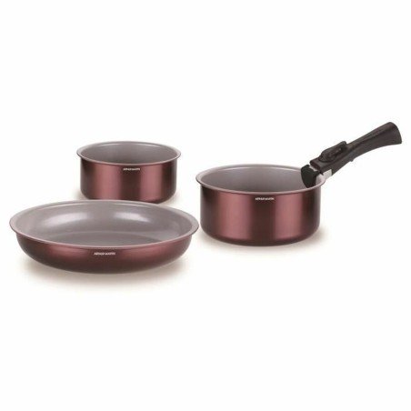 Cookware Arthur Martin AM2503 Maroon |  Cookware sets   | Chef Up