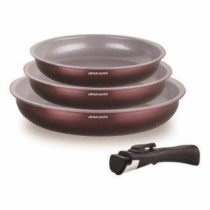 Poêle Arthur Martin Prune Aluminium Ø 24 cm Ø 20 cm Ø 28 cm (3 Unit...