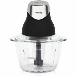 Zerkleinerer Hkoenig LEO8 Schwarz Chrom Glas Edelstahl 1 L |  Fleis...