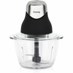 Zerkleinerer Hkoenig LEO8 Schwarz Chrom Glas Edelstahl 1 L |  Fleis...