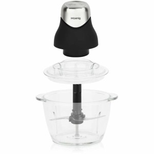 Zerkleinerer Hkoenig LEO8 Schwarz Chrom Glas Edelstahl 1 L |  Fleis...