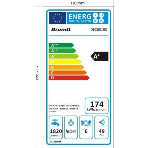 Geschirrspüler Brandt DFC6519S 1280 W |  Weitere Küchengeräte   | C...