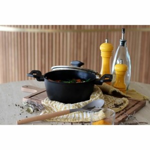 Kasserolle Menastyl Schwarz Ø 20 cm |  Pfannen und Töpfe   | Chef Up