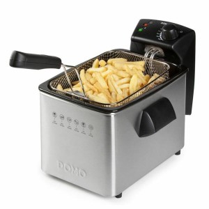 Fritteuse DOMO DO465FR 4 L 3000 W Silberfarben Stahl |  Fritteusen ...