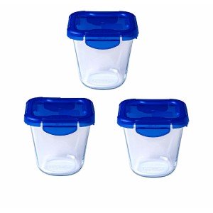 Set of lunch boxes Pyrex Transparent 3 Pieces |  Lunch boxes, food ...