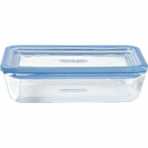 Set of lunch boxes Pyrex Blue Transparent 2,6 L 3 Pieces |  Lunch b...