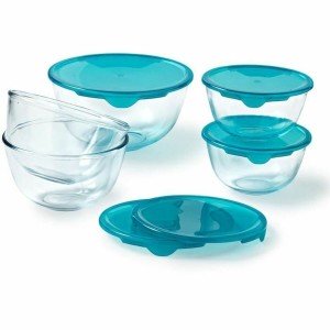 Set of lunch boxes Pyrex Transparent Turquoise 5 Pieces |  Lunch bo...