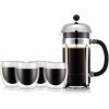 Cafetière with Plunger Bodum Transparent 1 L (8 Units) |  Coffee Ma...