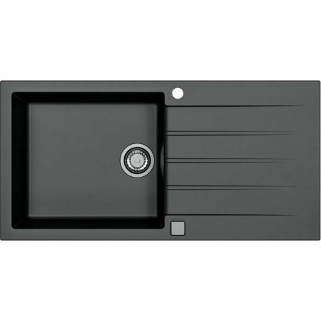 Sink with One Basin and Drainer Stradour CADIT Black |  Sinks   | C...
