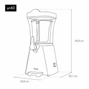 Sorbetière Hkoenig GTR60 20 W Noir 1 L |  Machines à glaces et yaou...