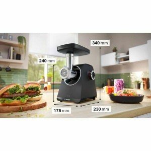 Zerkleinerer BOSCH MFWS430B Schwarz Grau 1900 W |  Fleischwölfe   |...
