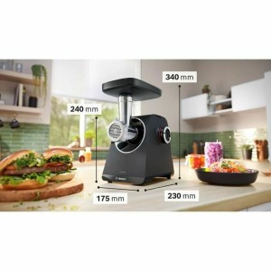 Zerkleinerer BOSCH MFWS430B Schwarz Grau 1900 W |  Fleischwölfe   |...