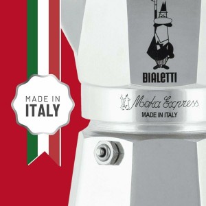 Italian Coffee Pot Bialetti 0001163 Aluminium 6 Cups