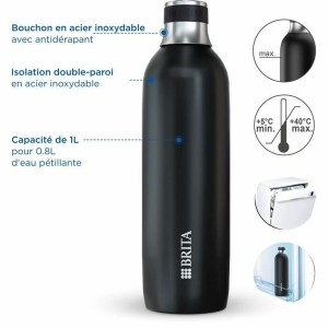 Thermosflasche Brita Schwarz 1 L |  Tassen und Thermoskannen   | Ch...