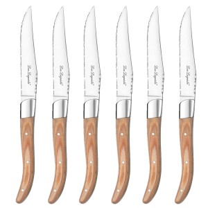 Steakmesser-Set Lou Laguiole Louis Holz 23 x 2 x 1 cm Metall 6 Stüc...