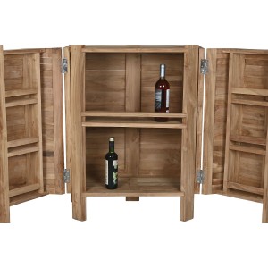 Bar unit Home ESPRIT Brown 157 x 66 x 104 cm |  Bottle racks   | Ch...
