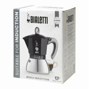 Italienische Kaffeemaschine Bialetti 0006936/NP Schwarz Metall Alum...