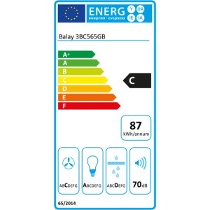 Konventioneller Rauchfang Balay 3BC565GB 60 cm 530 m3/h 70 dB 216W ...