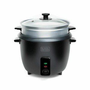 Reiskocher Black & Decker BXRC1800E Schwarz 1,8 L Weiß Aluminium 70...