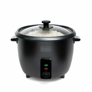 cuiseur à riz Black & Decker BXRC1800E Noir 1,8 L Blanc Aluminium 7...