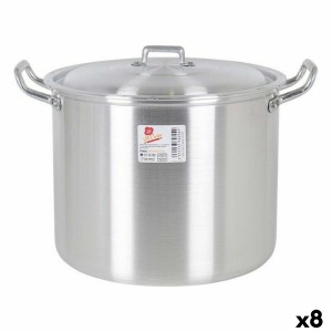 Marmite avec couvercle 39693 Ø 22 cm Argenté 6 L Aluminium 29 x 23 ...