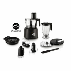 Food Processor Philips Black 1300 W |  Food processors   | Chef Up