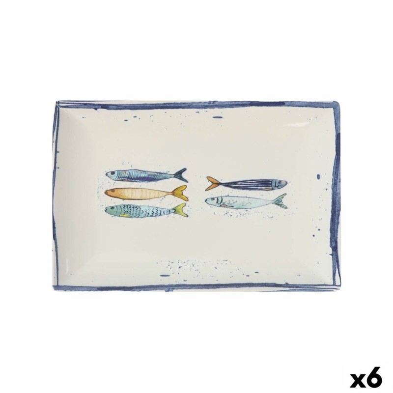 Serving Platter La Mediterránea Peixe Rectangular Fish 30 x 20 x 2,...