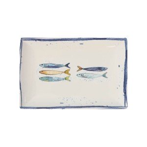 Serving Platter La Mediterránea Peixe Rectangular Fish 30 x 20 x 2,...