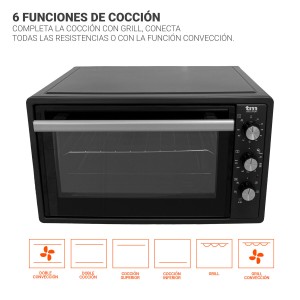 Konvektionsofen TM Electron 37 L 37 L 250ºC |  Öfen   | Chef Up