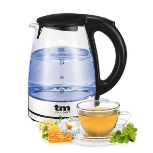 Bouilloire TM Electron 1,7 L Verre Verre Borosilicaté |  Bouilloire...