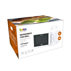 Mikrowelle mit Grill TM Electron Weiß 700 W 20 L |  Mikrowellenherd...