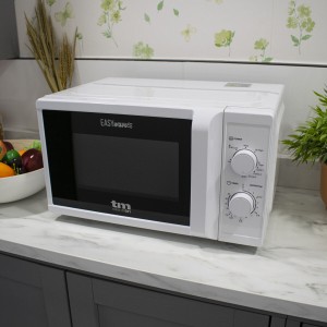 Mikrowelle mit Grill TM Electron Weiß 700 W 20 L |  Mikrowellenherd...