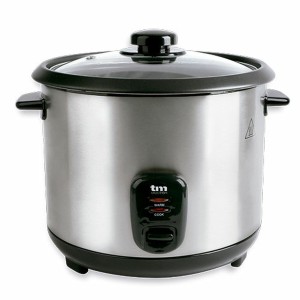 cuiseur à riz TM Electron Acier verre Acier inoxydable 900 W 2,2 L ...