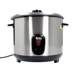 cuiseur à riz TM Electron Acier verre Acier inoxydable 900 W 2,2 L ...