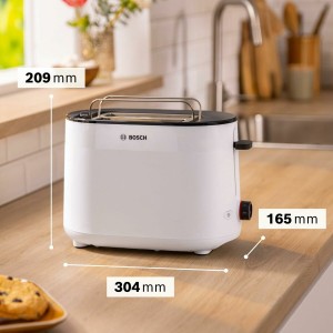 Toaster BOSCH TAT2M121 Weiß 950 W |  Toaster   | Chef Up