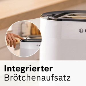 Toaster BOSCH TAT2M121 White 950 W |  Toasters   | Chef Up