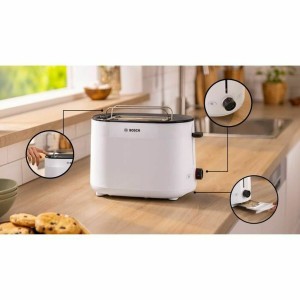 Toaster BOSCH TAT2M121 White 950 W |  Toasters   | Chef Up