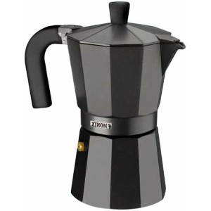 Italienische Kaffeemaschine Monix Braisogona_M640006 Schwarz Alumin...