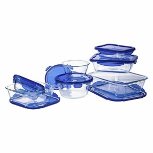 Lunchbox-Set Pyrex Cook & Go Blau Durchsichtig |  Geschirr, Tablett...