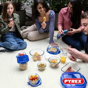 Lunchbox-Set Pyrex Cook & Go Blau Durchsichtig |  Geschirr, Tablett...