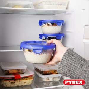 Lunchbox-Set Pyrex Cook & Go Blau Durchsichtig |  Geschirr, Tablett...