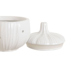 Boîte Home ESPRIT Blanc Silicone Grès Ail ajos |  Boîtes déjeuner, ...