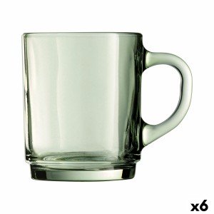 Cup Luminarc Alba Green Glass 250 ml (6 Units) |  Cups and Thermose...
