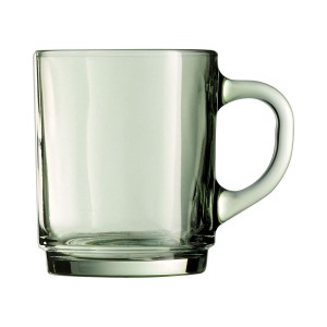 Cup Luminarc Alba Green Glass 250 ml (6 Units) |  Cups and Thermose...